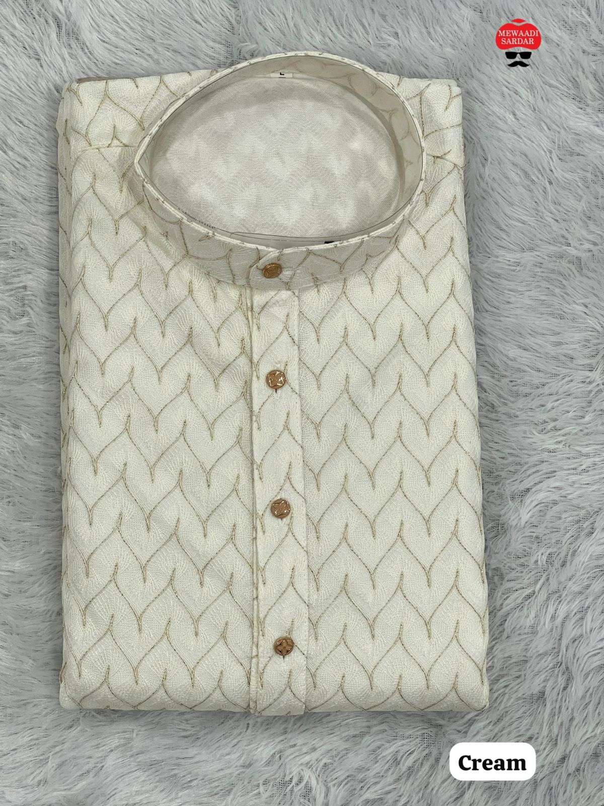 INLI DHURANDHAR SILK FANCY MENS FESTIVE WEAR KURTA WITH PYJAMA PAIR 