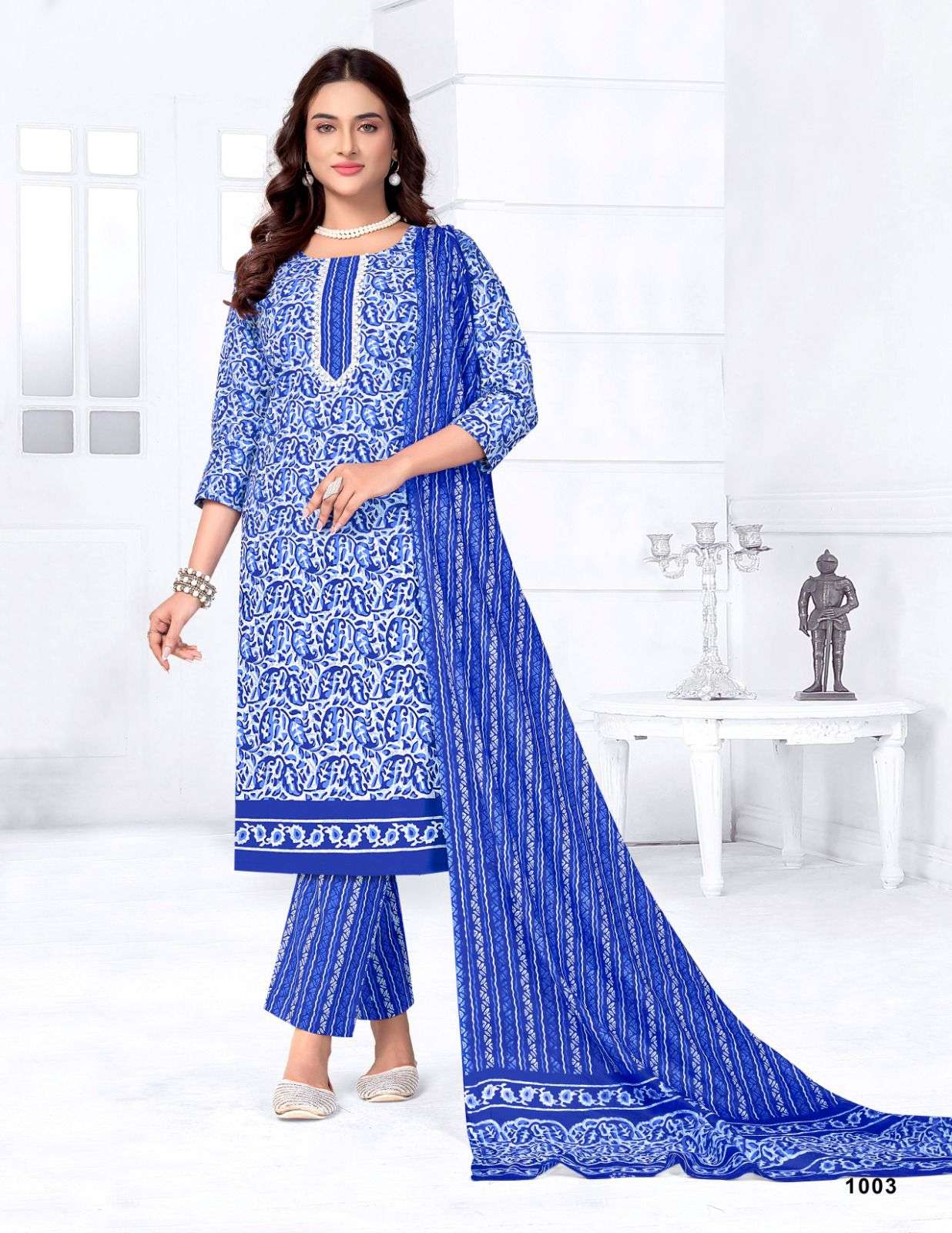 JT KAVYA COTTON BATIK PRINT LADIES SALWAR SUIT