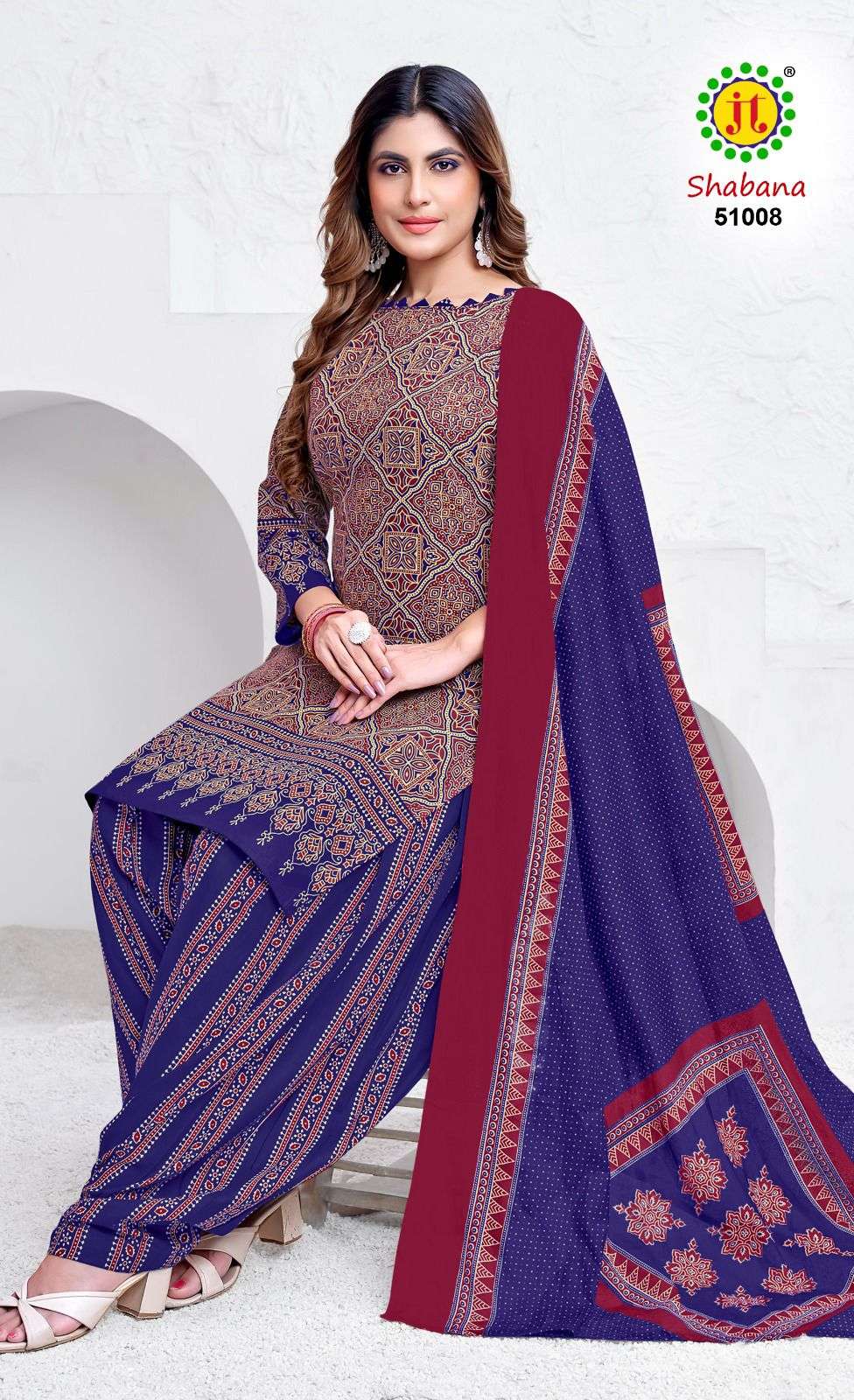 JT SHABANA VOL 51 COTTON PRINT SALWAR SUIT