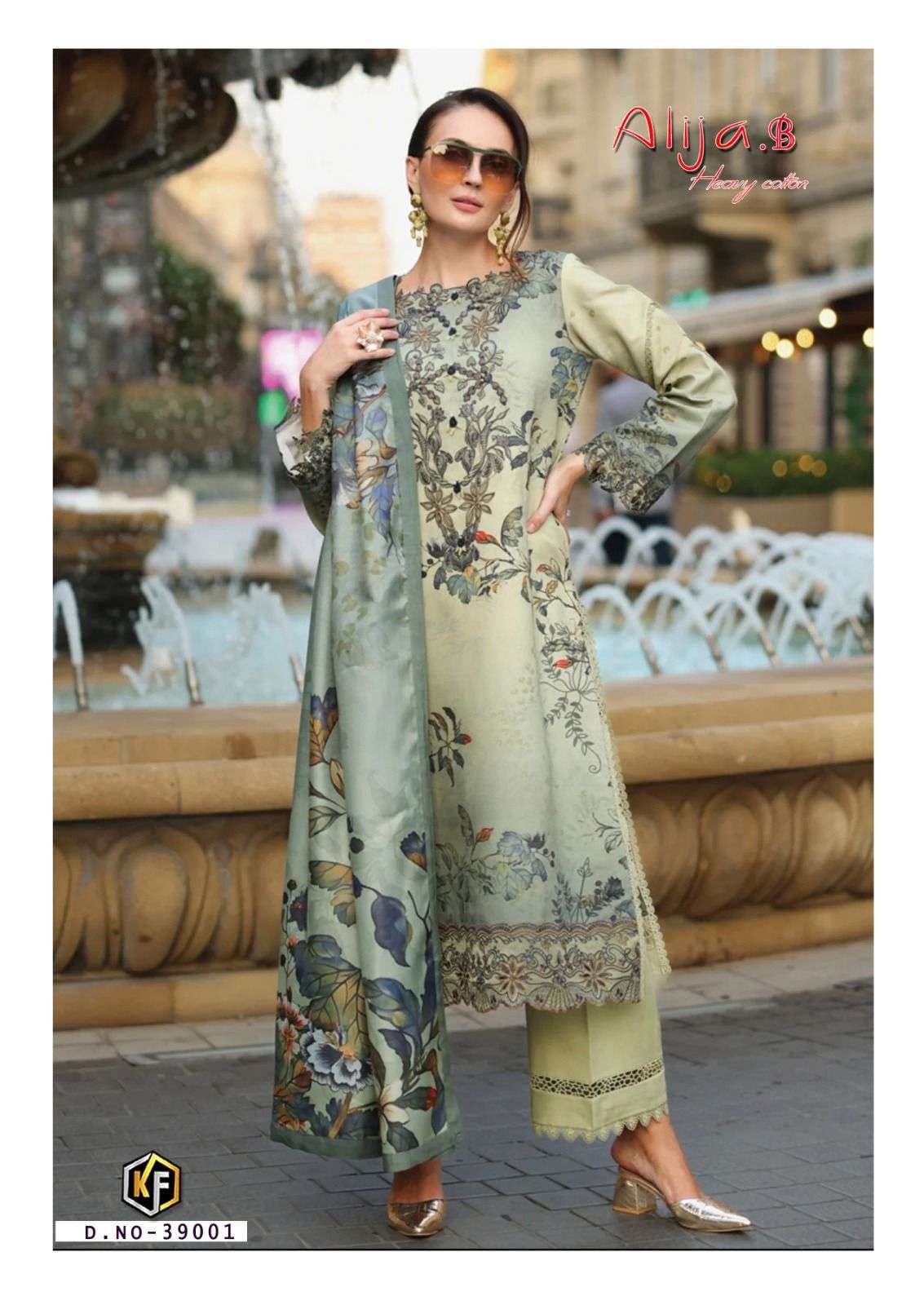 KEVAL FAB ALIJA B VOL 39 COTTON DIGITAL KARACHI PRINTS SALWAR SUIT