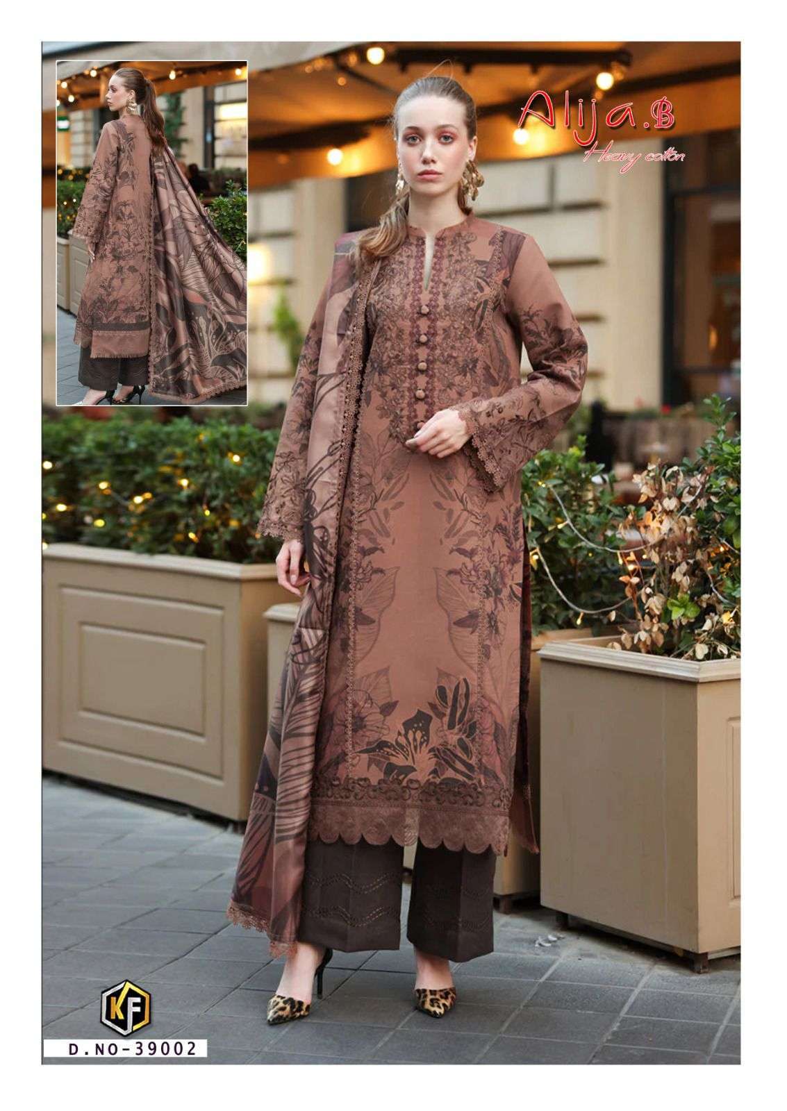 KEVAL FAB ALIJA B VOL 39 COTTON DIGITAL KARACHI PRINTS SALWAR SUIT