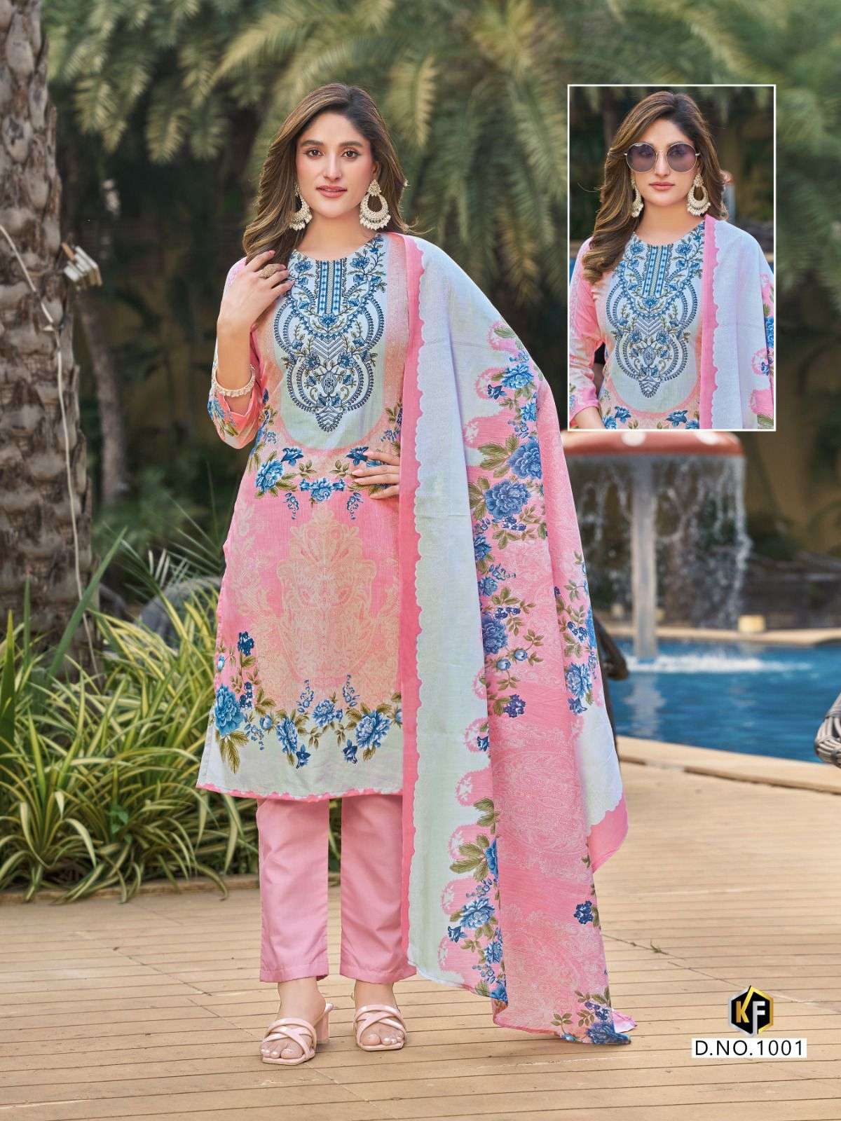 KEVAL FAB DASTAAN VOL 1 LAWN COTTON DIGITAL PRINT WITH WORK SUIT