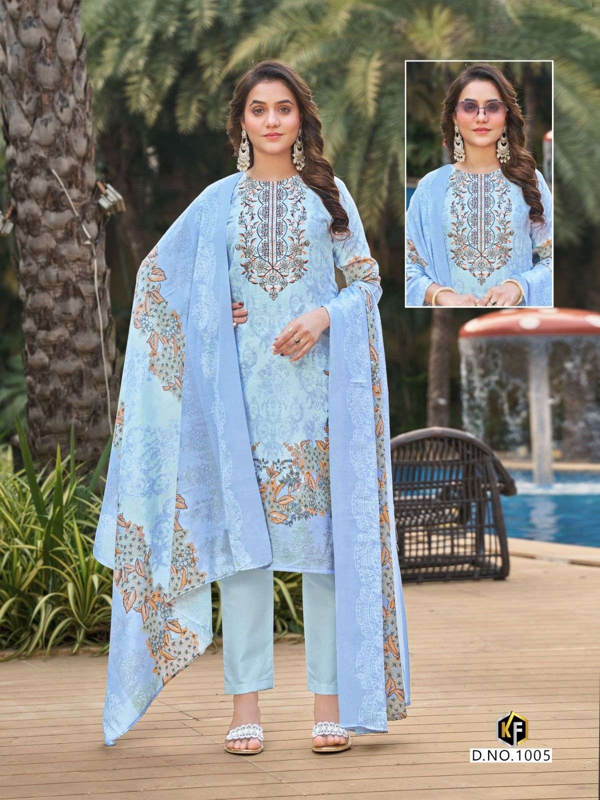KEVAL FAB DASTAAN VOL 1 LAWN COTTON DIGITAL PRINT WITH WORK SUIT