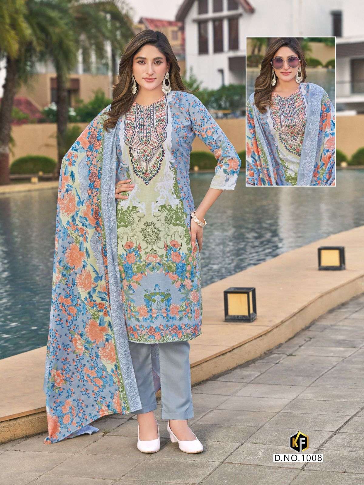 KEVAL FAB DASTAAN VOL 1 LAWN COTTON DIGITAL PRINT WITH WORK SUIT