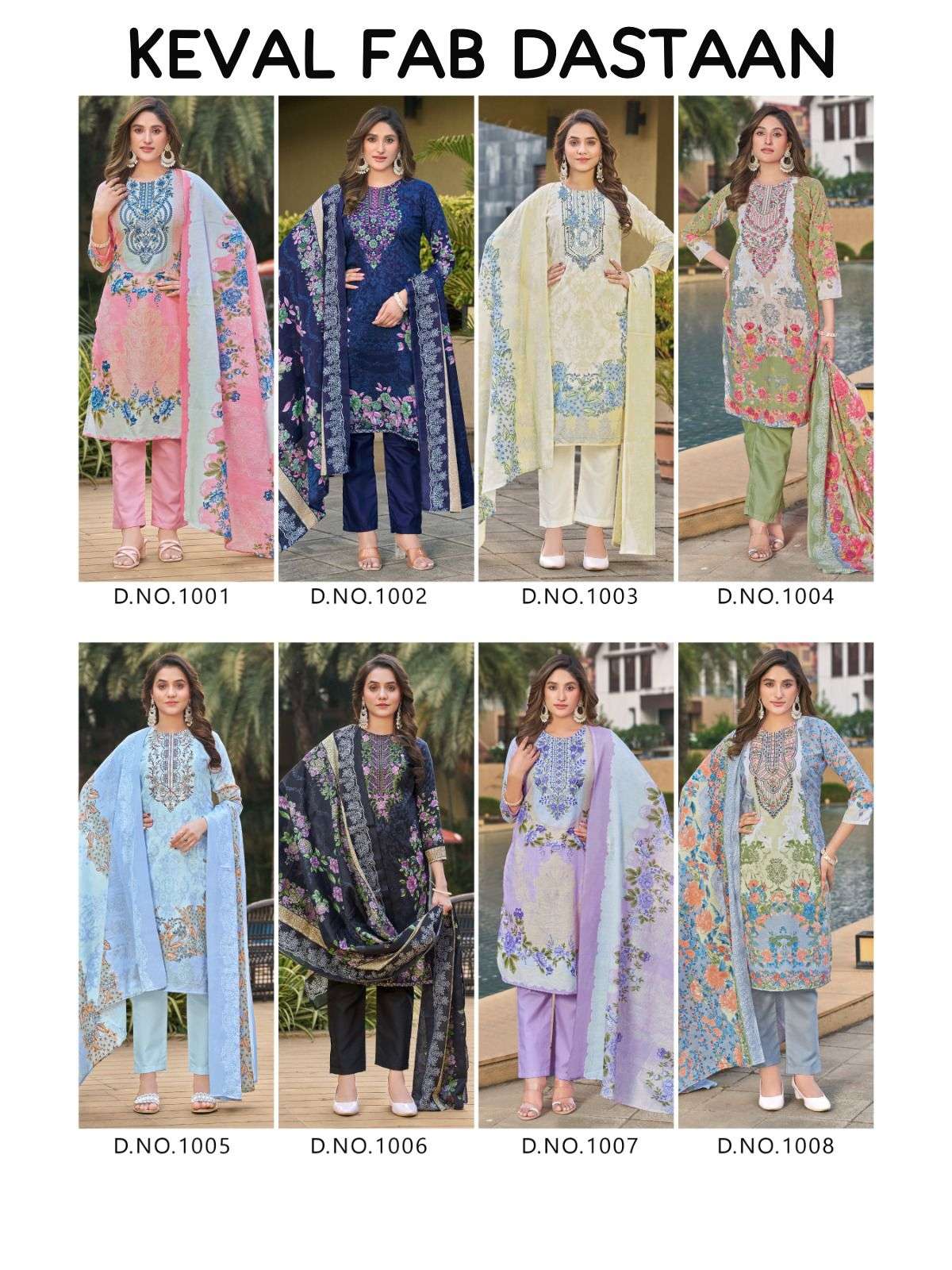 KEVAL FAB DASTAAN VOL 1 LAWN COTTON DIGITAL PRINT WITH WORK SUIT