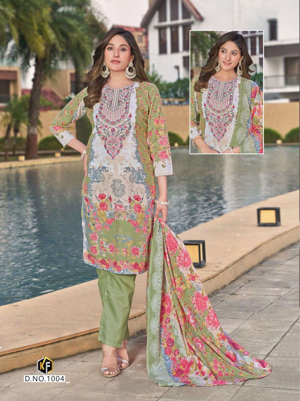 KEVAL FAB DASTAAN VOL 1 LAWN COTTON DIGITAL PRINT WITH WORK SUIT