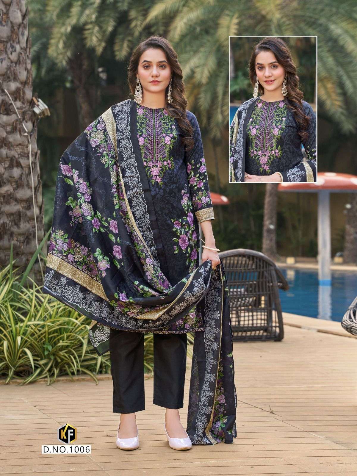 KEVAL FAB DASTAAN VOL 1 LAWN COTTON DIGITAL PRINT WITH WORK SUIT