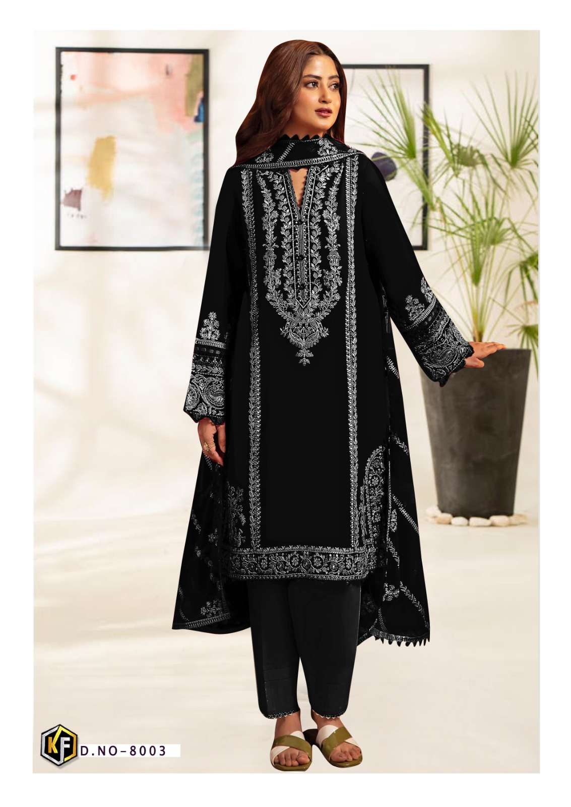 KEVAL FAB ROHA BLACK & WHITE VOL 8 READY MADE COLLECTION 