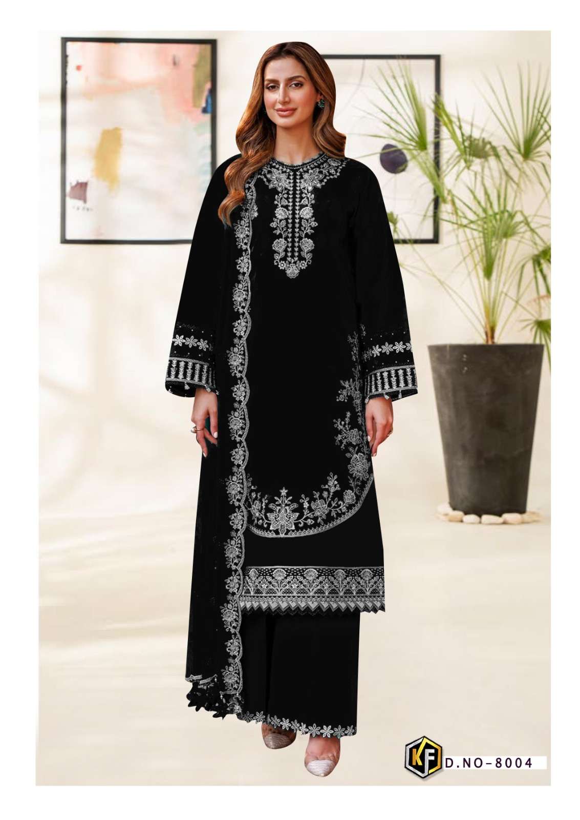 KEVAL FAB ROHA BLACK & WHITE VOL 8 READY MADE COLLECTION 