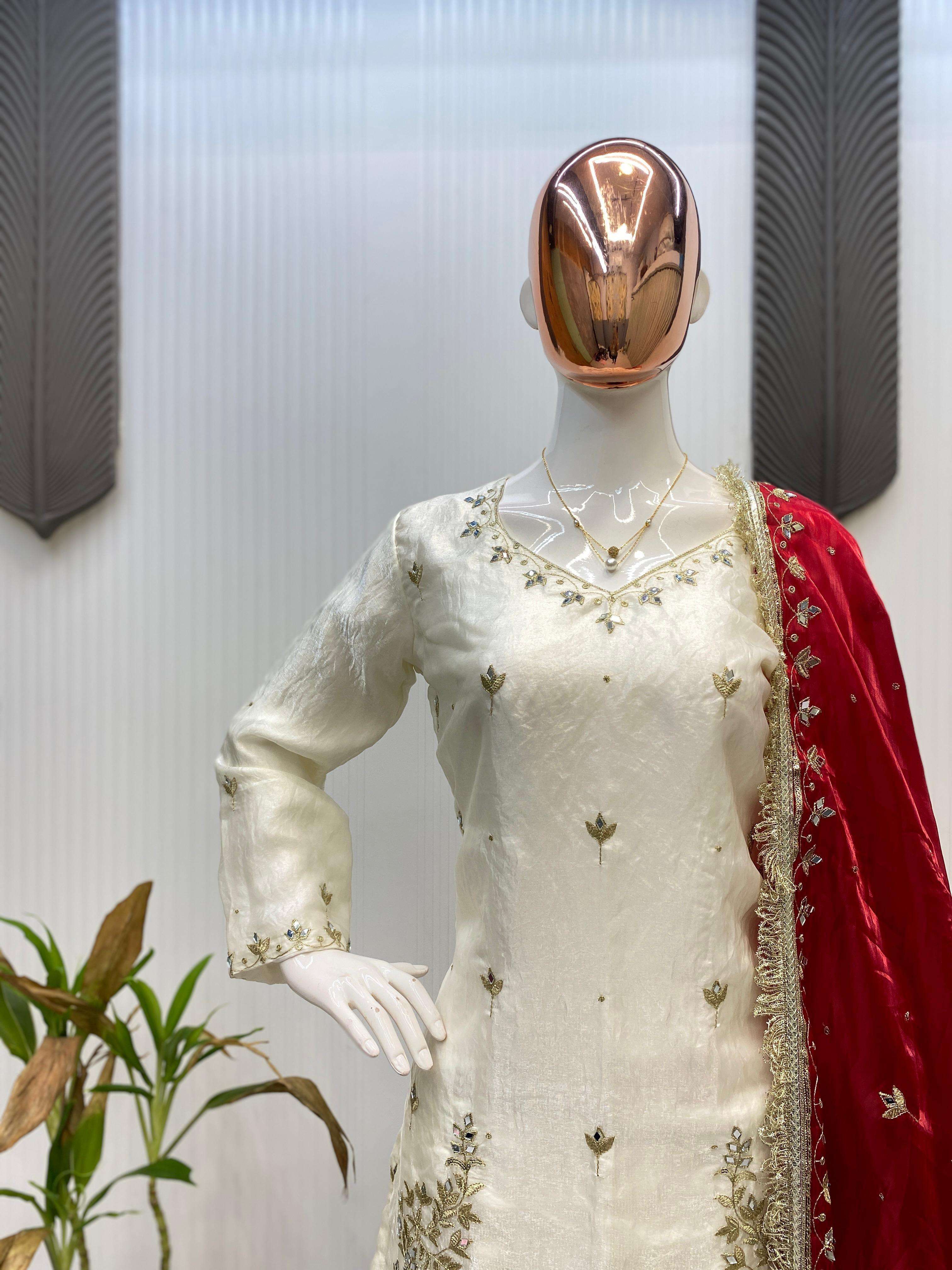 LG 1985 BEAUTIFUL DESIGNER LOOK PARTY WEAR LADIES SHARARA SUIT