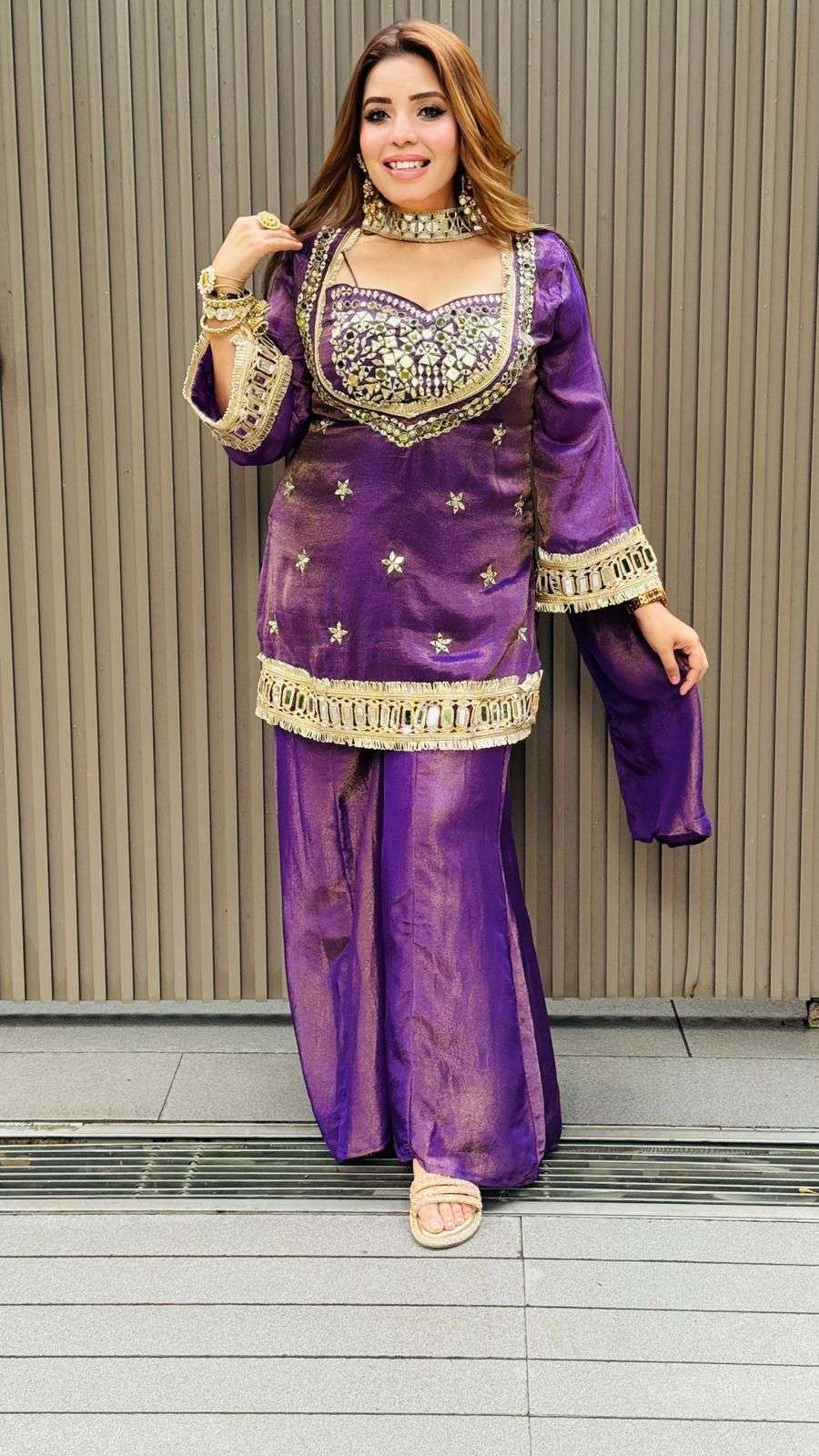 LG 2015 COSMOS FABRIC BEAUTIFUL DESIGNER WORK PARTY WEAR LADIES SUIT
