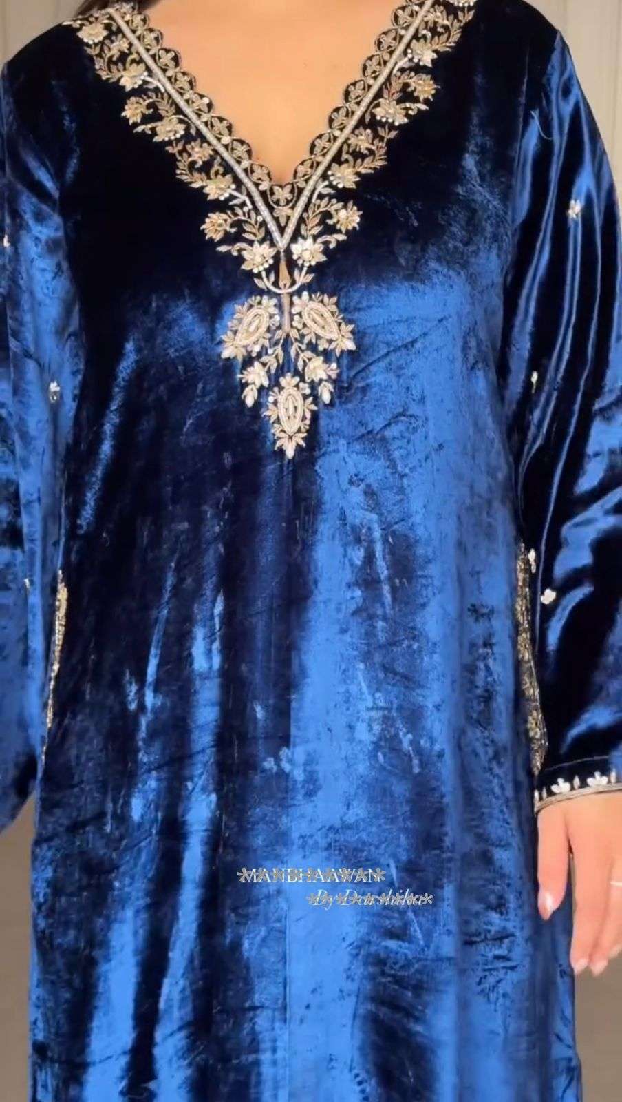 LG 2025 VELVET BEAUTIFUL DESIGNER WORK PARTY WEAR LADIES SUIT