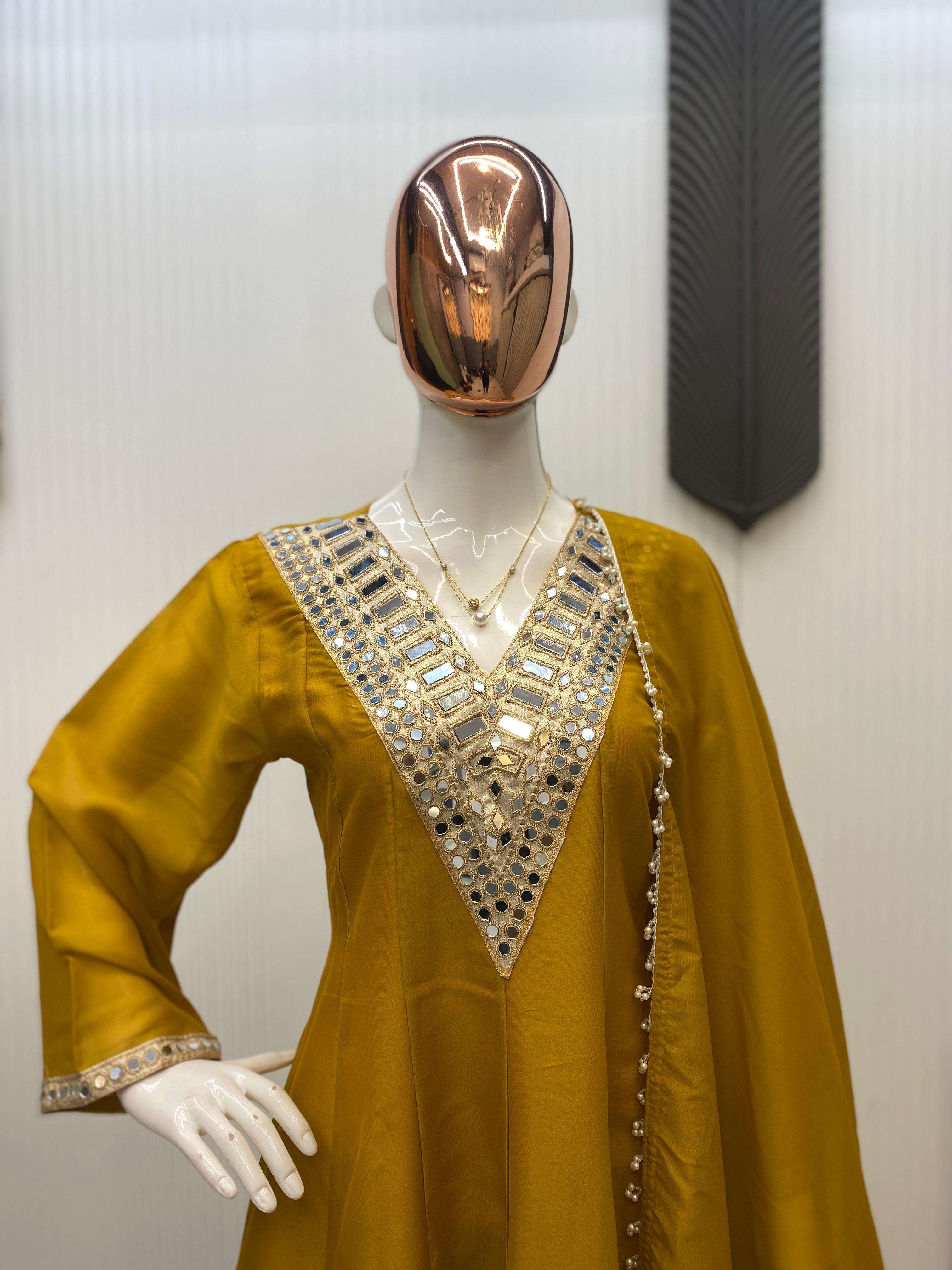 LG 2027 COSMOS FABRIC PREETY LOOK DESIGNER TOP WITH PLAZZO AND DUPATTA 