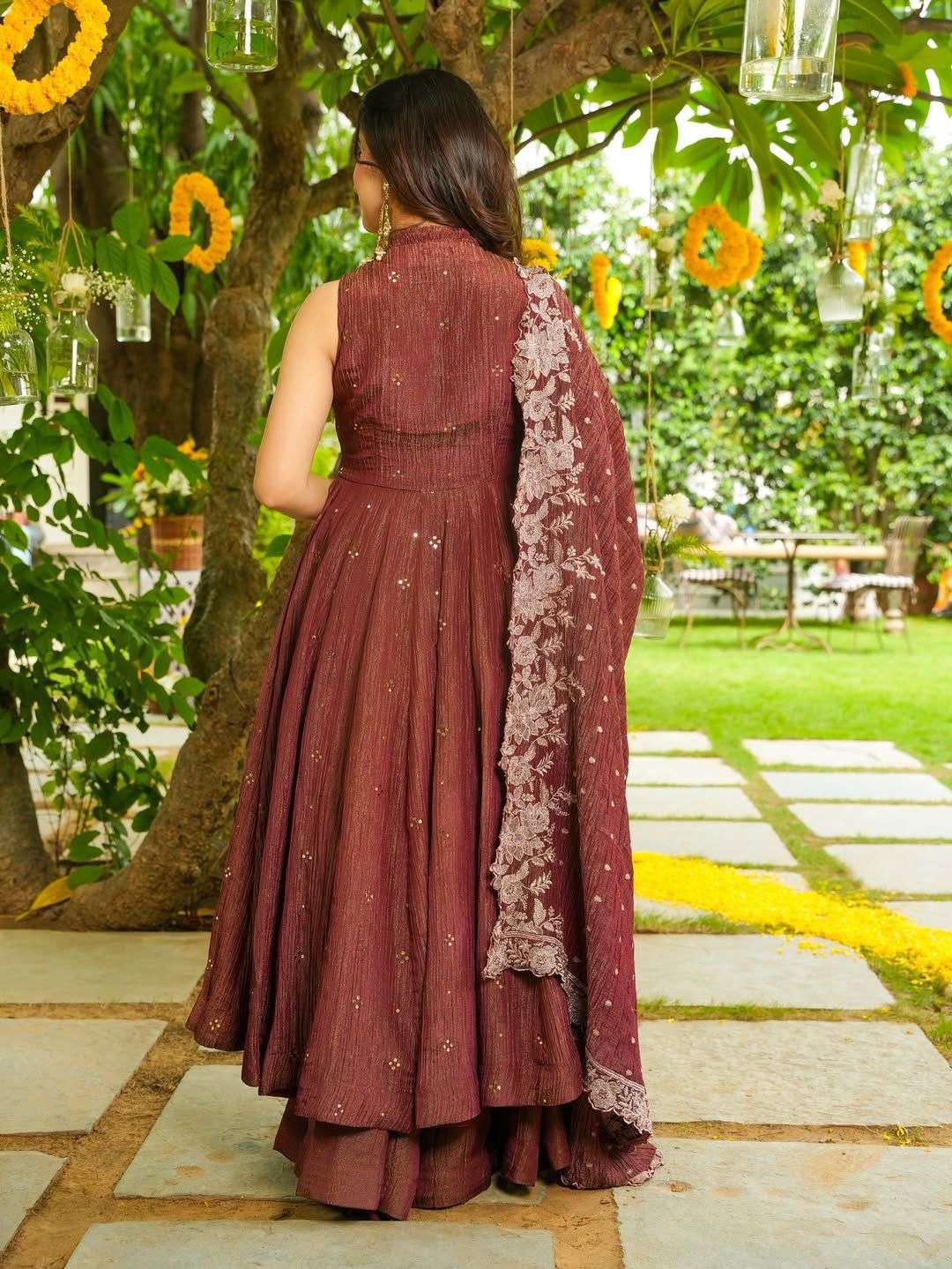  LG 2046 GORGEOUS LOOK DESIGNER PARTY WEAR GOWN WITH PLAZZO AND DUPATTA 