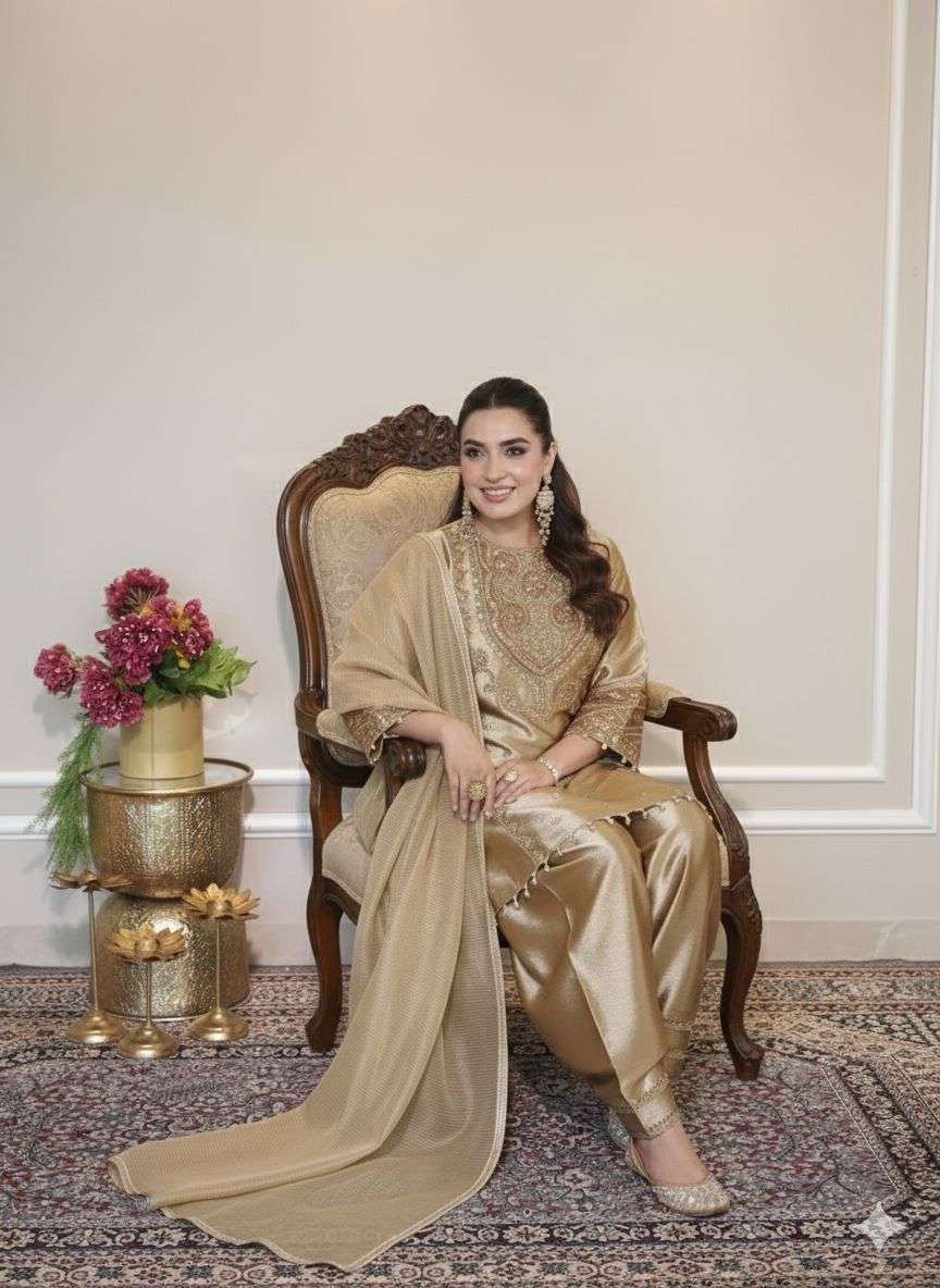 LG 2050 SILK GORGEOUS LOOK DESIGNER TOP SALWAAR AND DUPATTA SET