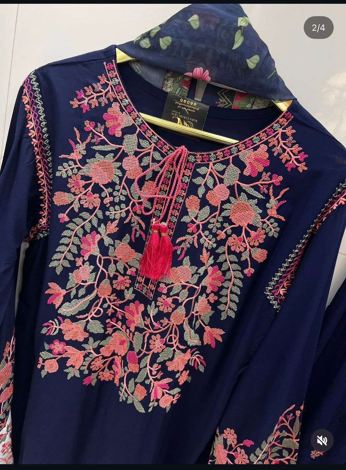 MEHBOOB TEX DESIGN NO - 1829 PURE RAYON HEAVY SELF EMBROIDERED WORK PAKISTANI SUIT