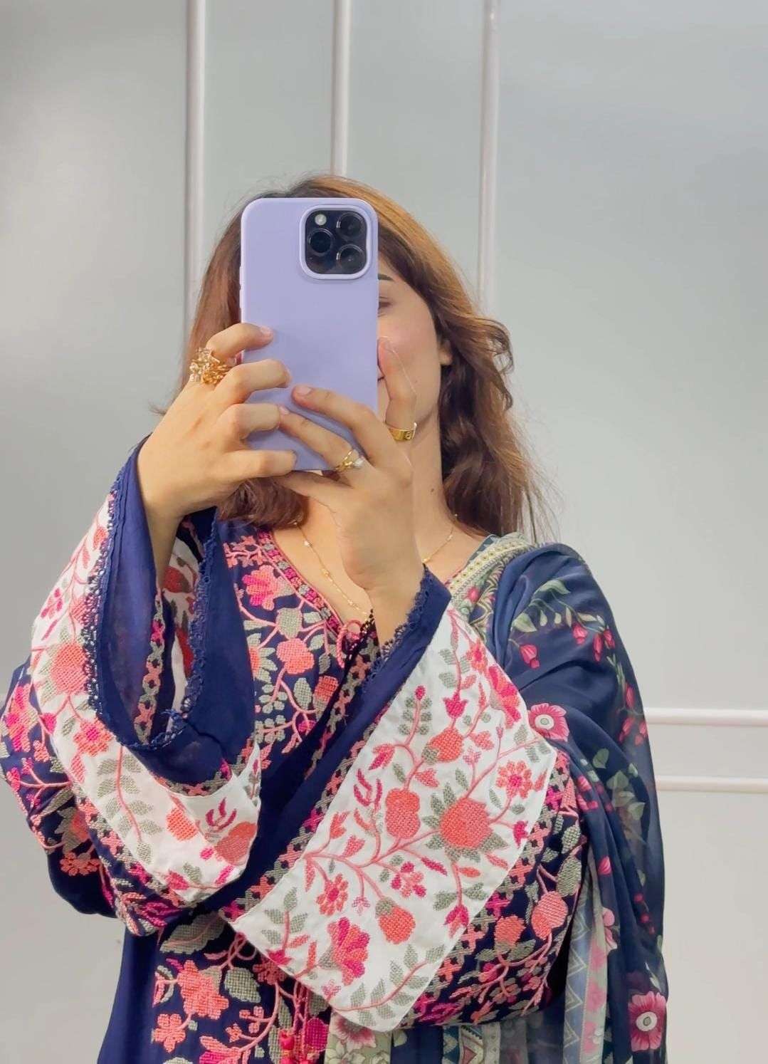 MEHBOOB TEX DESIGN NO - 1829 PURE RAYON HEAVY SELF EMBROIDERED WORK PAKISTANI SUIT