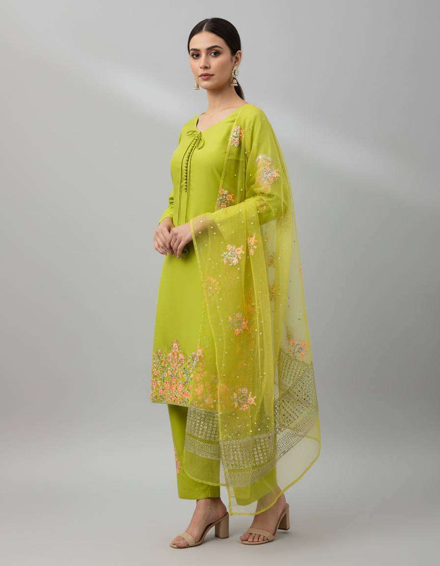 NSR 859 CREPE SILK FANCY DESIGNER WORK PARTY WEAR LADIES SUIT
