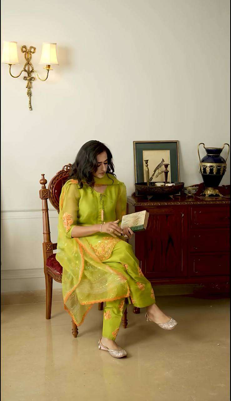 NSR 859 CREPE SILK FANCY DESIGNER WORK PARTY WEAR LADIES SUIT