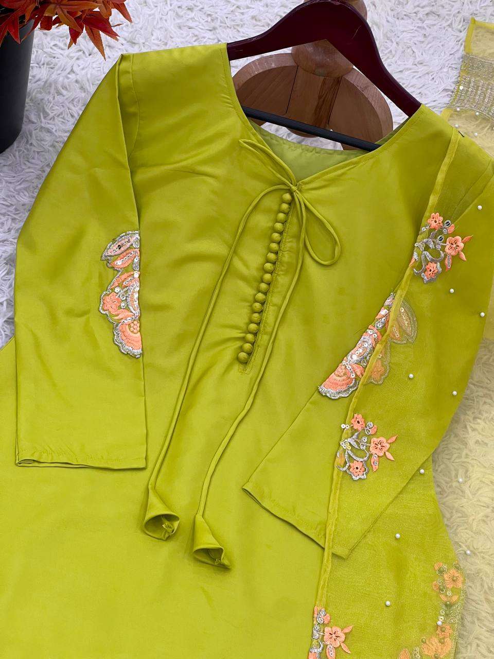 NSR 859 CREPE SILK FANCY DESIGNER WORK PARTY WEAR LADIES SUIT
