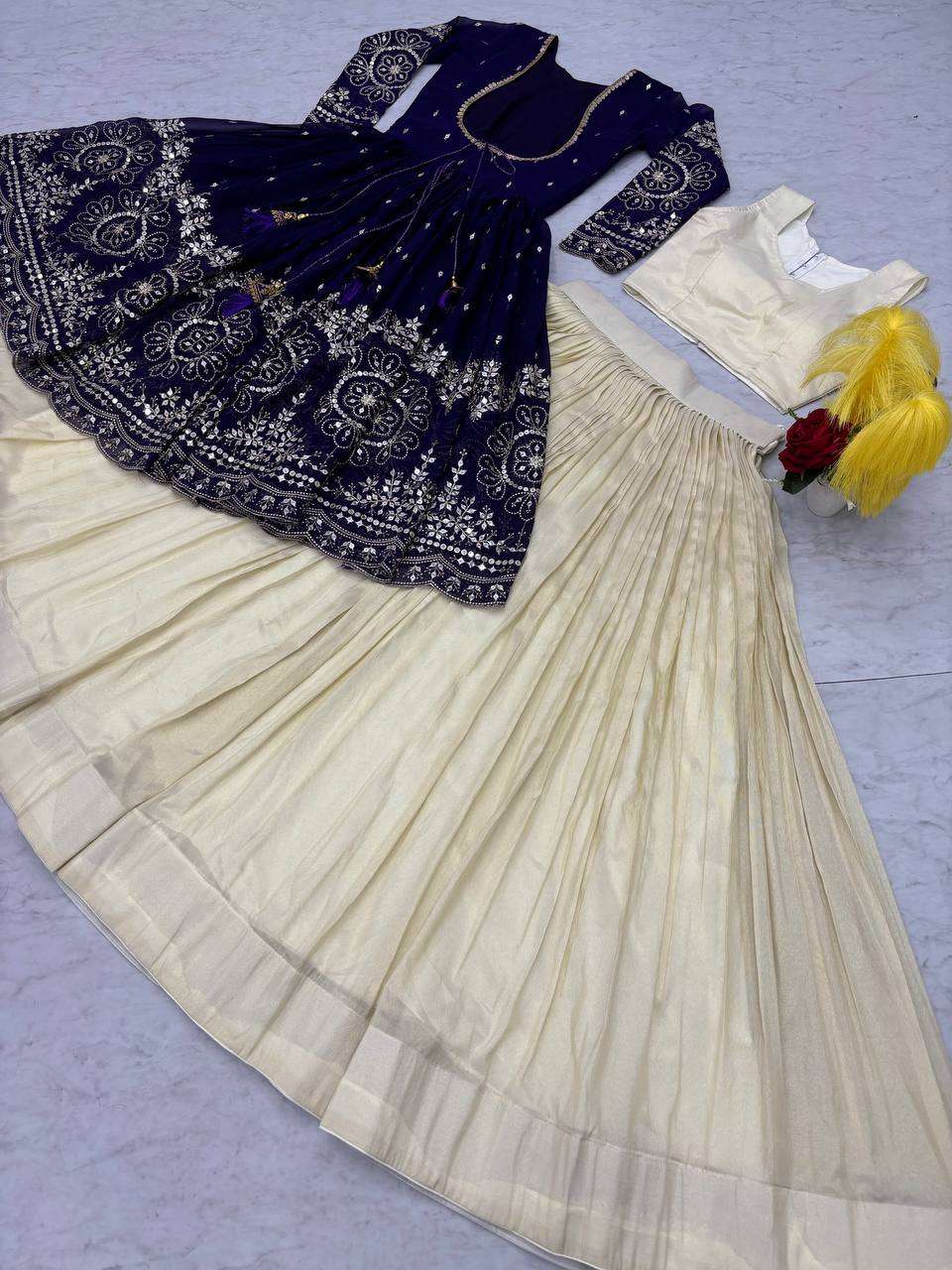 PC 556 HEAVY FESTIVE WEAR DESIGNER LOOK LADIES DRESS