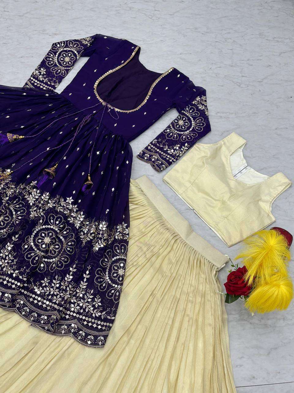 PC 556 HEAVY FESTIVE WEAR DESIGNER LOOK LADIES DRESS