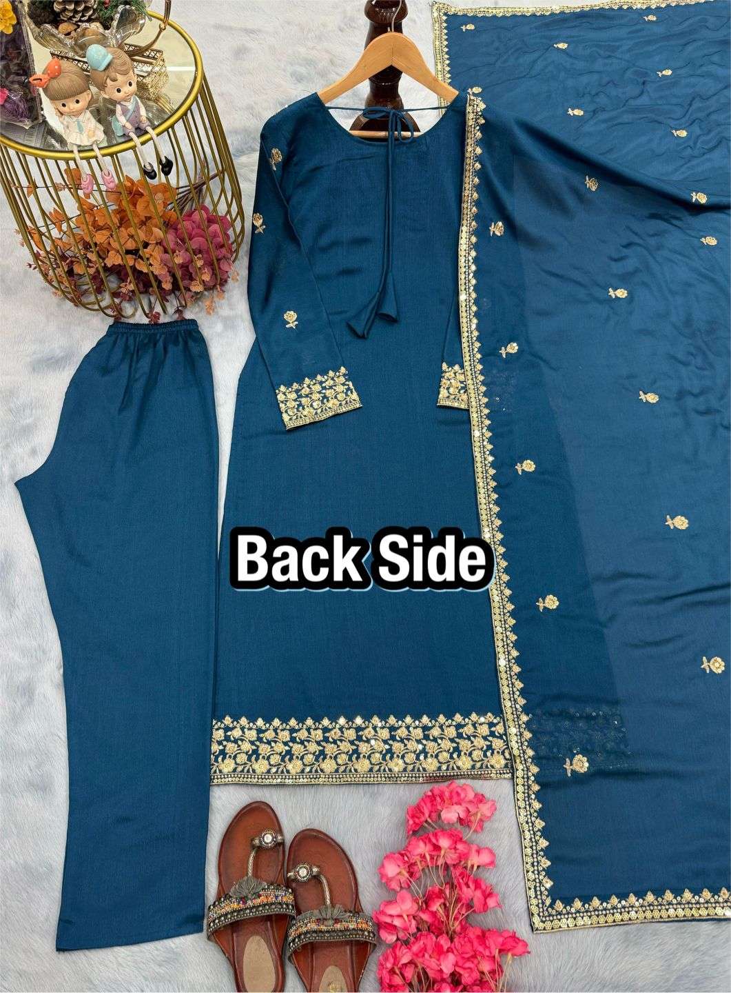 PD 1090 SILK DESIGNER WORK FESTIVE WEAR LADIES SUIT