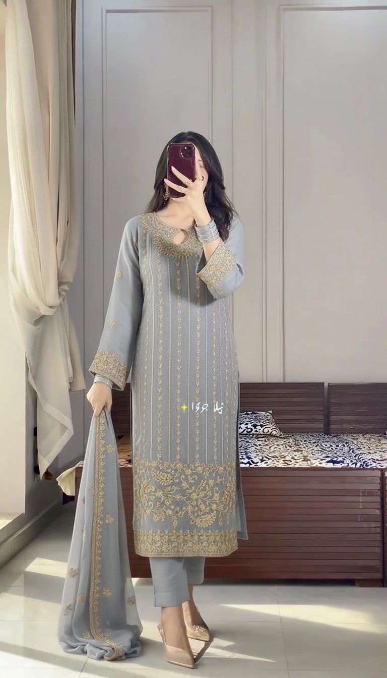 PD 1090 SILK DESIGNER WORK FESTIVE WEAR LADIES SUIT