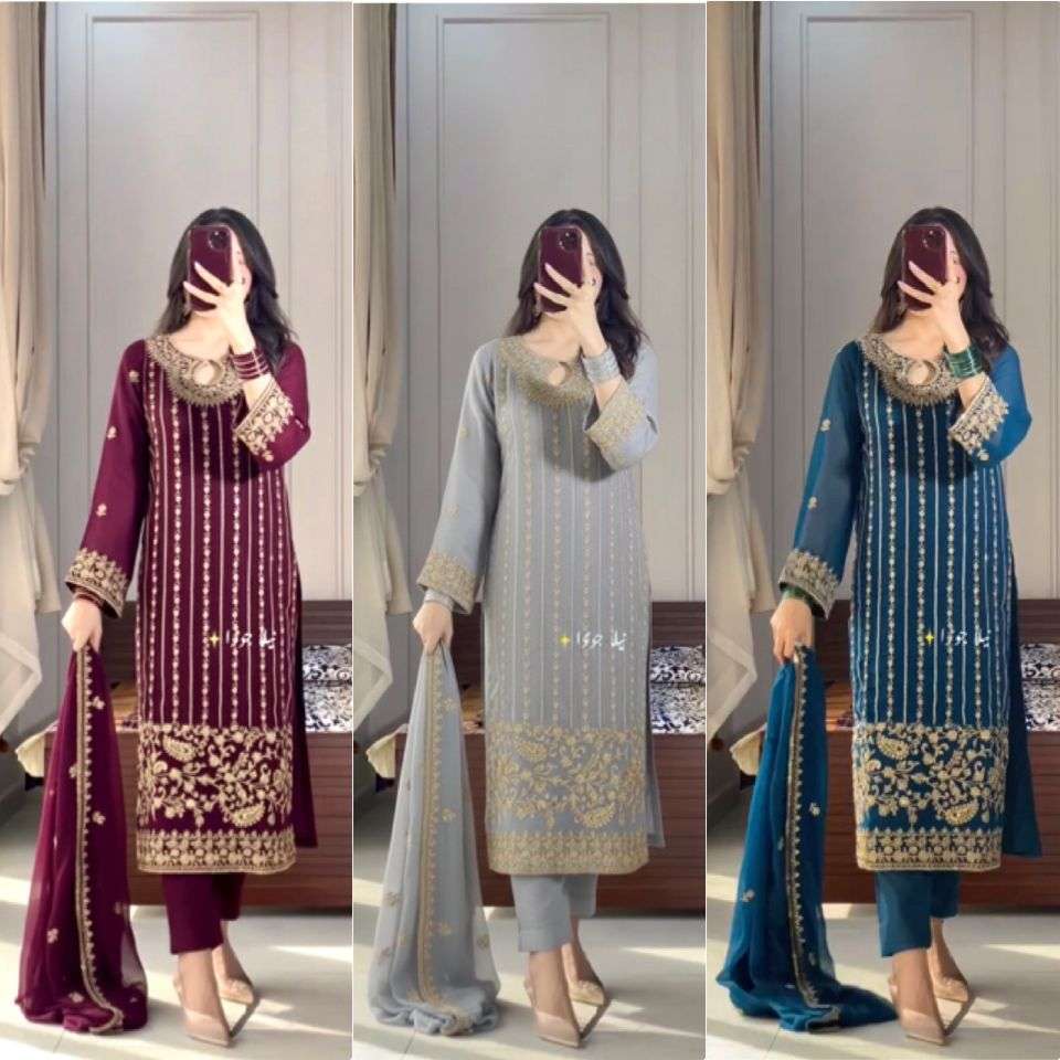 PD 1090 SILK DESIGNER WORK FESTIVE WEAR LADIES SUIT