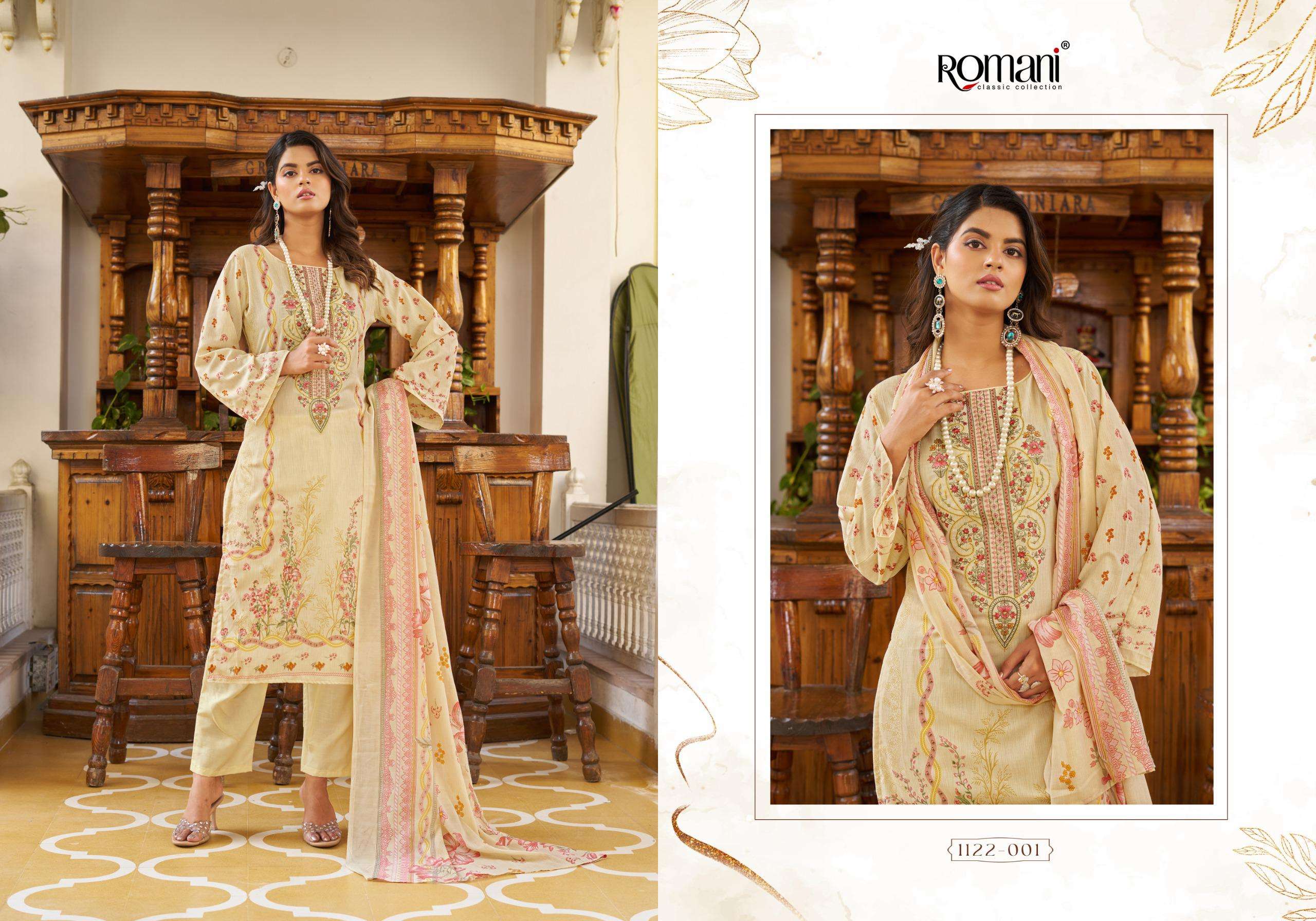 ROMANI AARZU VOL 24 COTTON DIGITAL PRINTS WITH FANCY WORK SUIT
