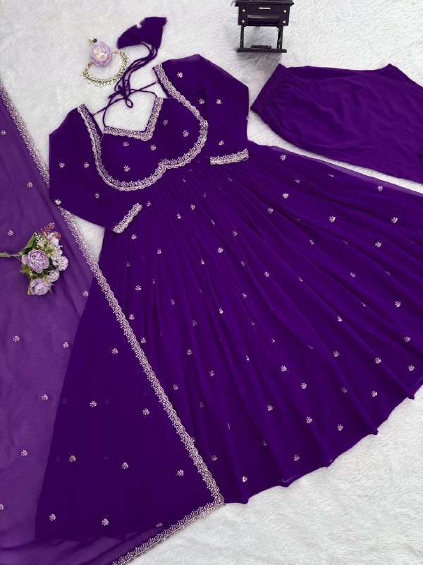 RTC 5924 GEORGETTE PARTY WEAR ANARKALI STYLE LADIES SUIT