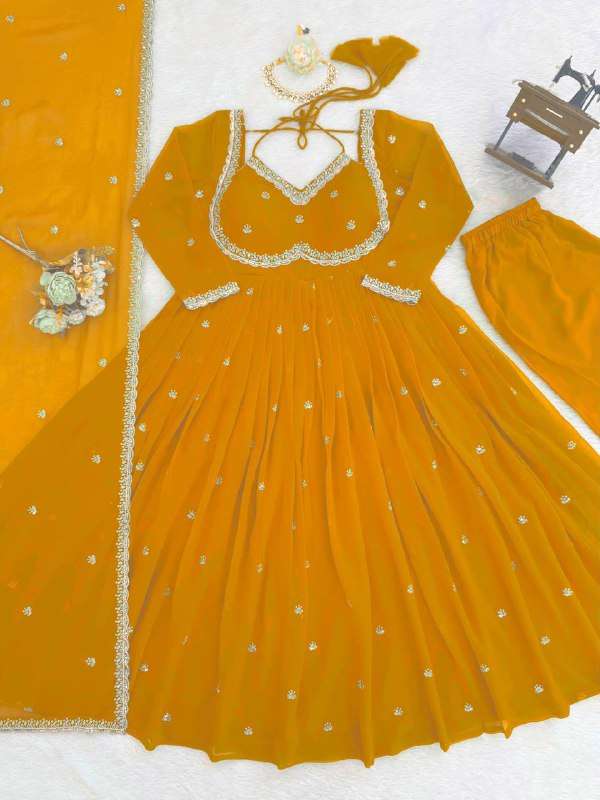 RTC 5924 GEORGETTE PARTY WEAR ANARKALI STYLE LADIES SUIT