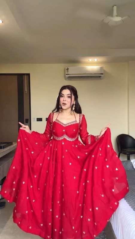 RTC 5924 GEORGETTE PARTY WEAR ANARKALI STYLE LADIES SUIT