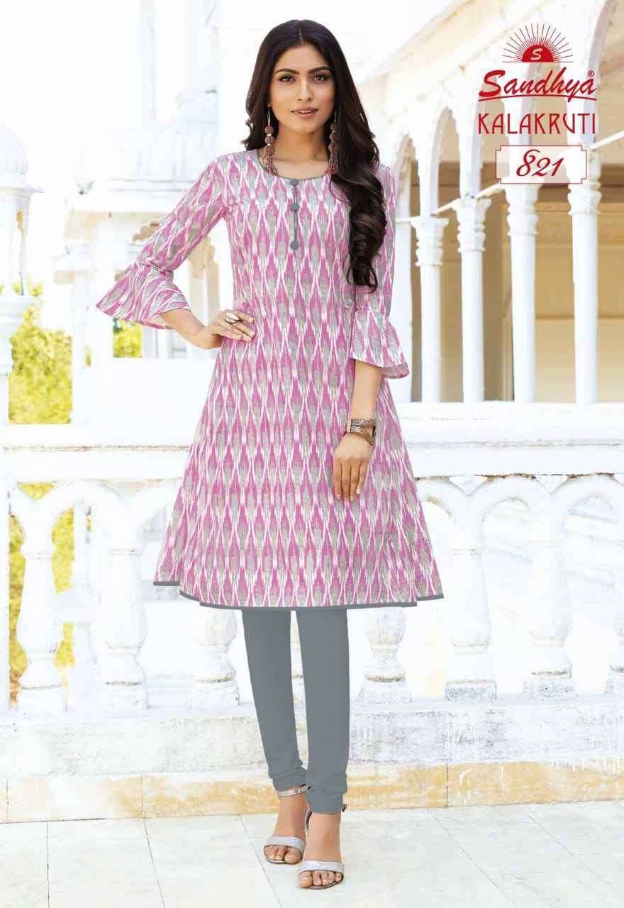 SANDHYA PRINT KALAKRUTI VOL 23 COTTON FANCY LADIES KURTI 