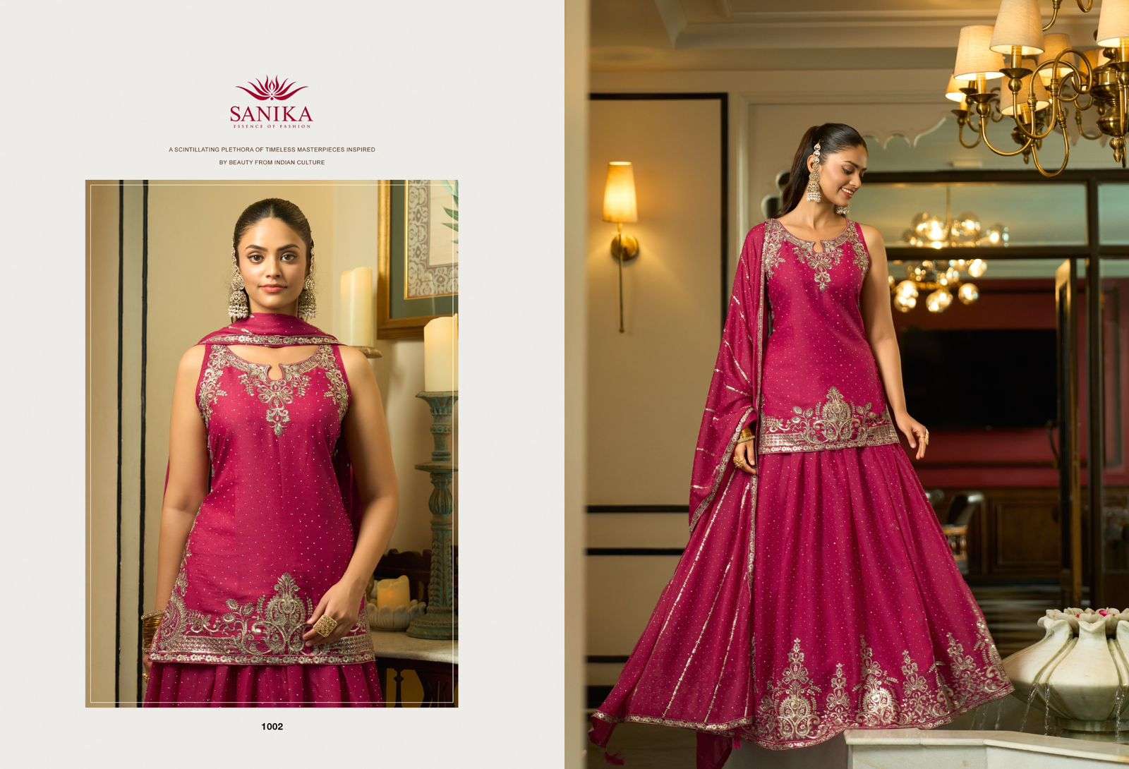 SANIKA FASHION ️VARNIKA GEORGETTE HEAVY DESIGNER WEDDING WEAR LEHENGA SUIT