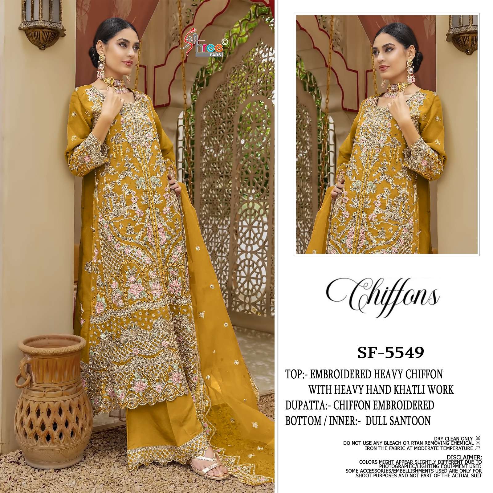 SHREE FABS SF 5549 HEAVY EMBROIDERED DESIGNER PAKISTANI SUIT