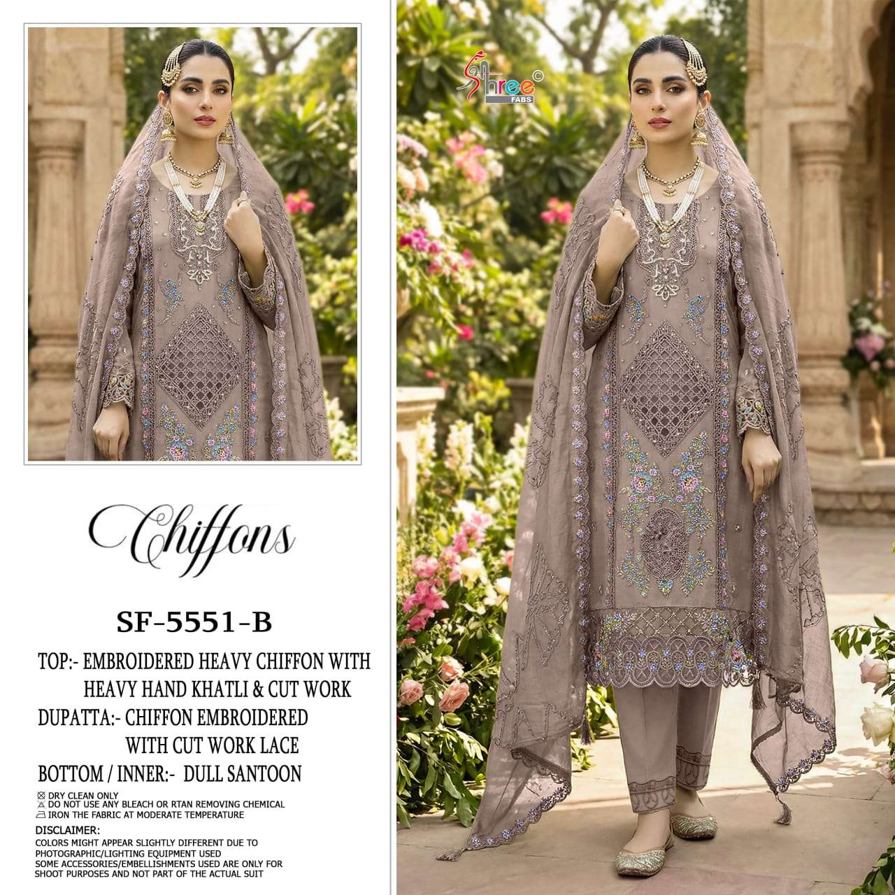 SHREE FABS SF 5551 HEAVY EMBROIDERY DESIGNER PAKISTANI SUIT