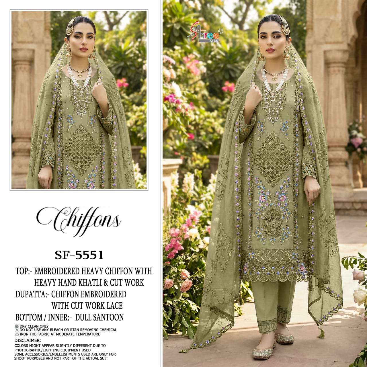 SHREE FABS SF 5551 HEAVY EMBROIDERY DESIGNER PAKISTANI SUIT