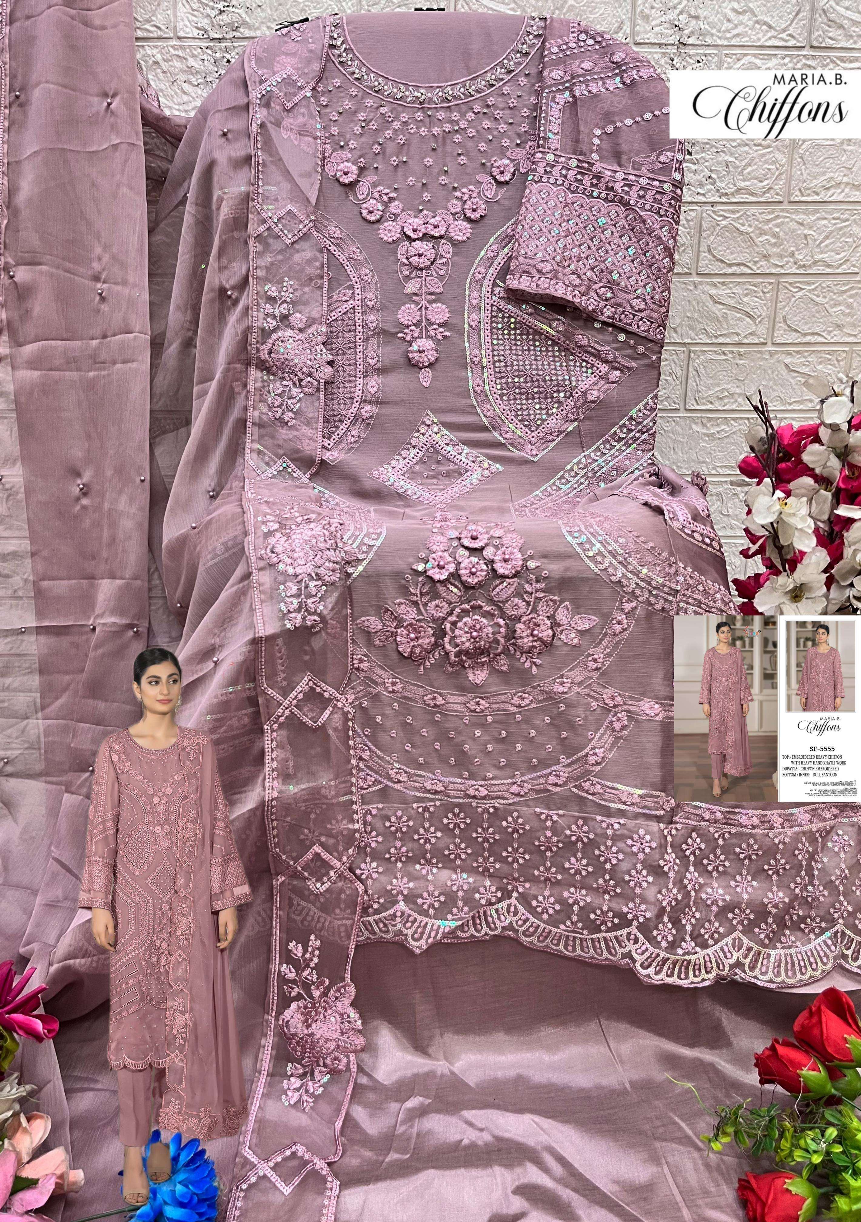 SHREE FABS SF 5555 HEAVY EMBROIDERY DESIGNER PAKISTANI SUIT