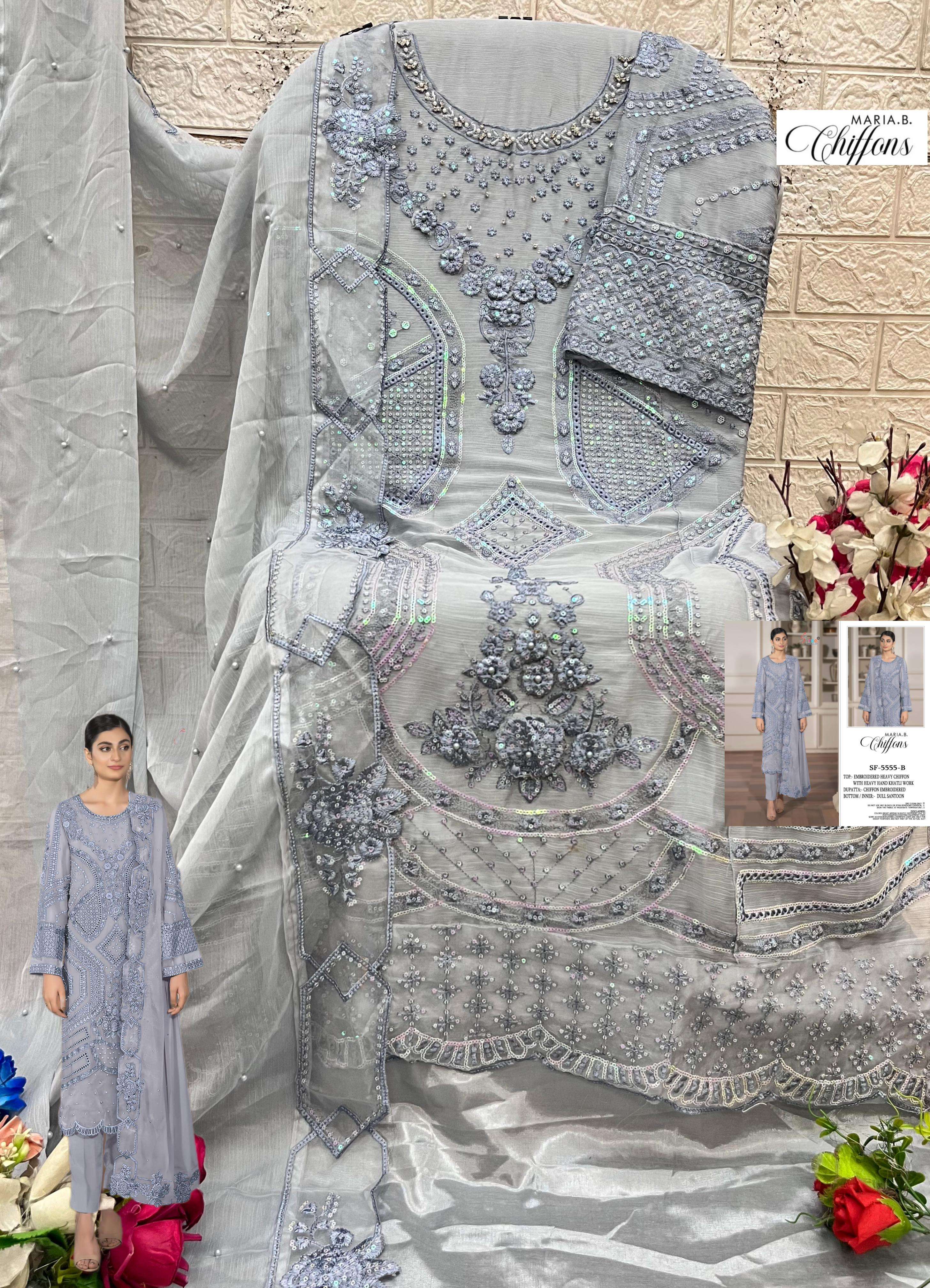SHREE FABS SF 5555 HEAVY EMBROIDERY DESIGNER PAKISTANI SUIT