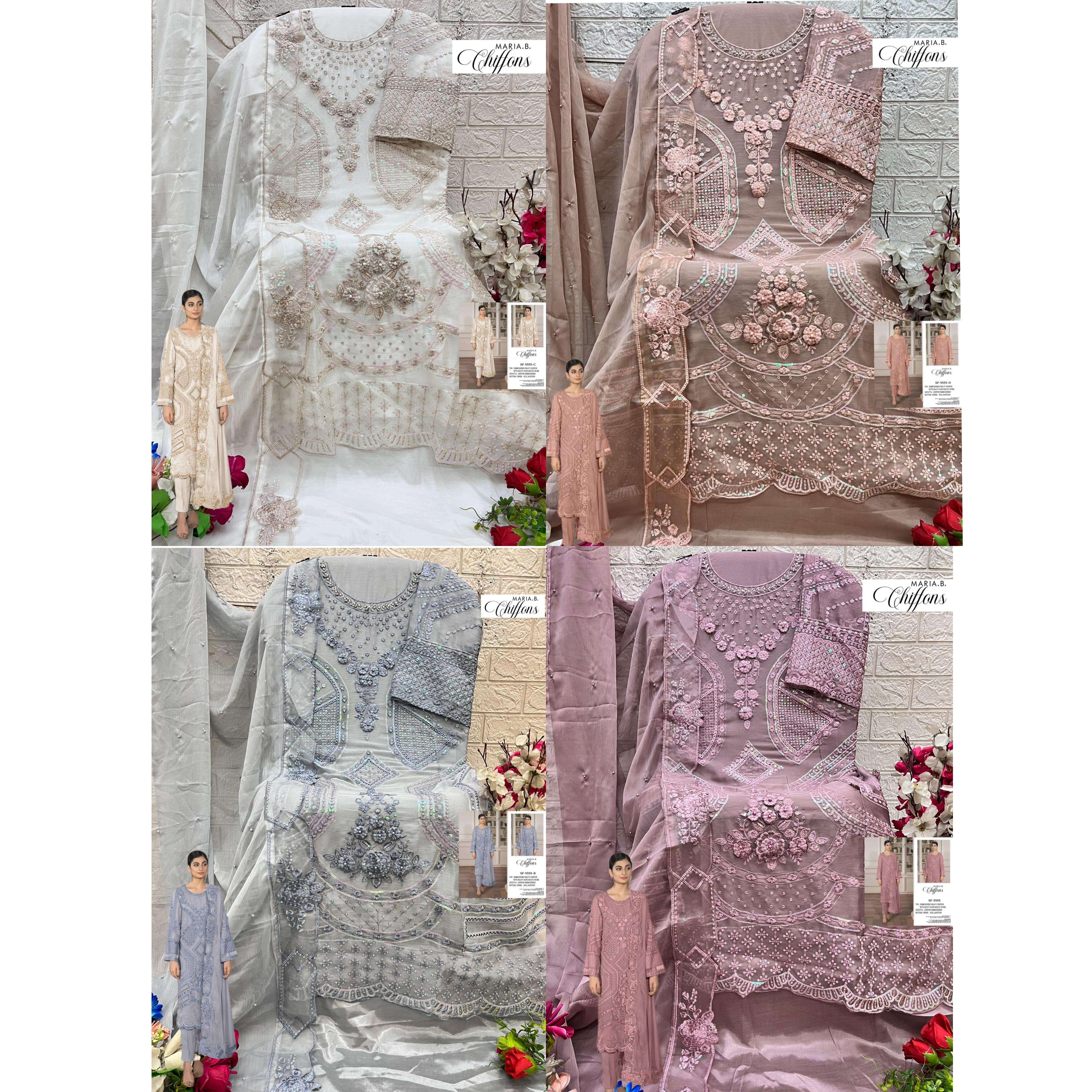 SHREE FABS SF 5555 HEAVY EMBROIDERY DESIGNER PAKISTANI SUIT