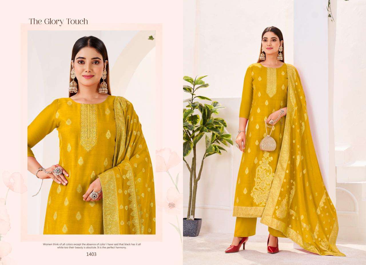 TANIKSH FASHION IRIKA MUSLIN JACQUARD DESIGNER WORK SUIT