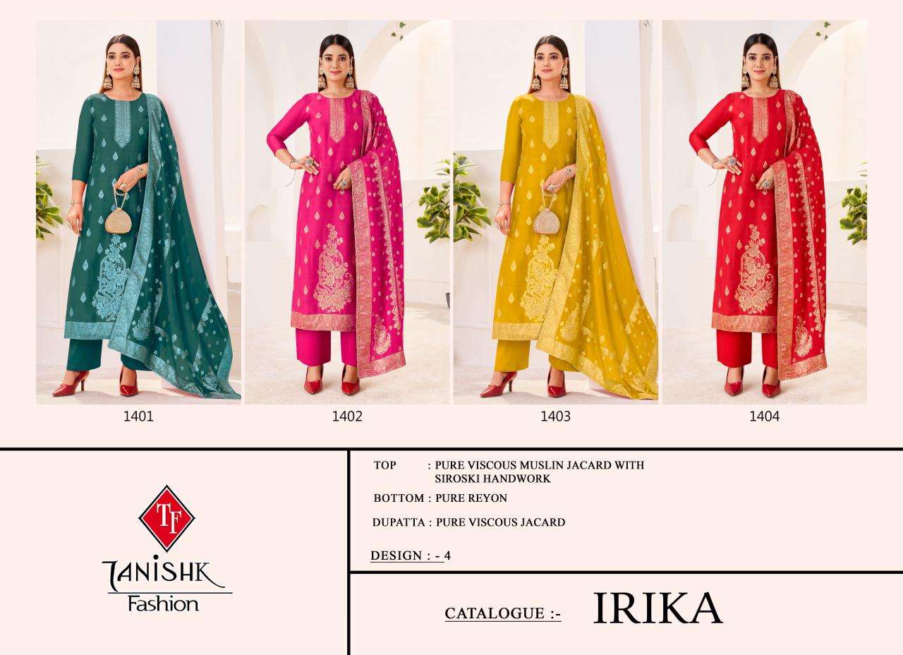 TANIKSH FASHION IRIKA MUSLIN JACQUARD DESIGNER WORK SUIT