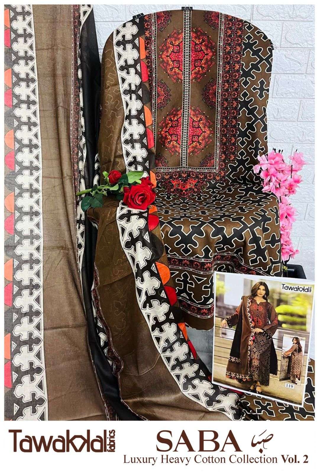 TAWAKKAL FABRICS SABA LUXURY HEAVY COTTON COLLECTION VOL 2