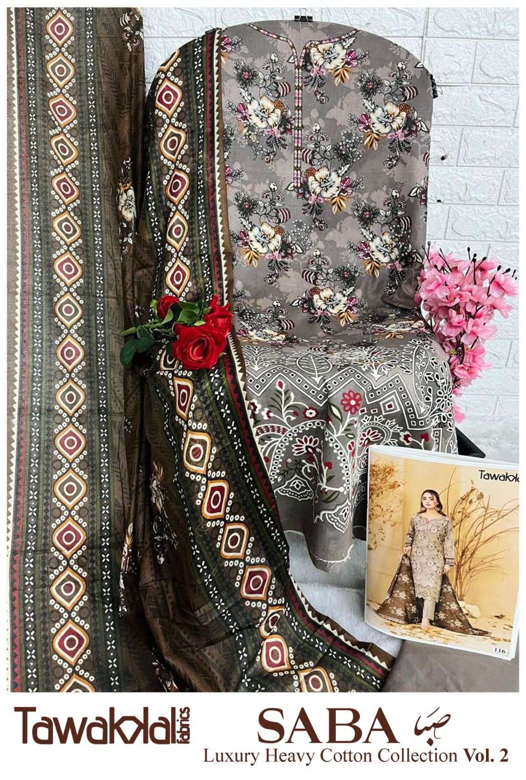 TAWAKKAL FABRICS SABA LUXURY HEAVY COTTON COLLECTION VOL 2