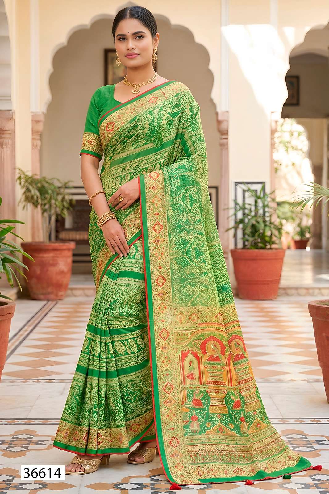 VALLABHI PRINTS RATNAJYOTI VOL 25 GEORGETTE ETHNIC DESIGNER PRINT SAREE