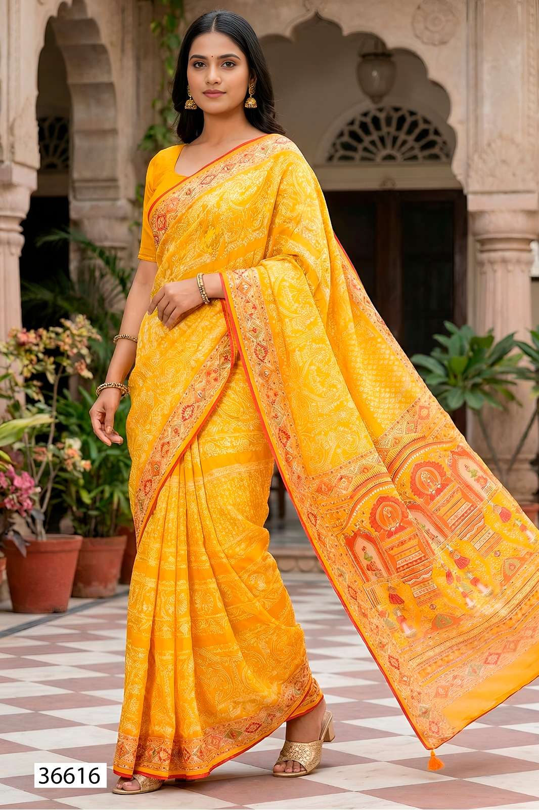 VALLABHI PRINTS RATNAJYOTI VOL 25 GEORGETTE ETHNIC DESIGNER PRINT SAREE