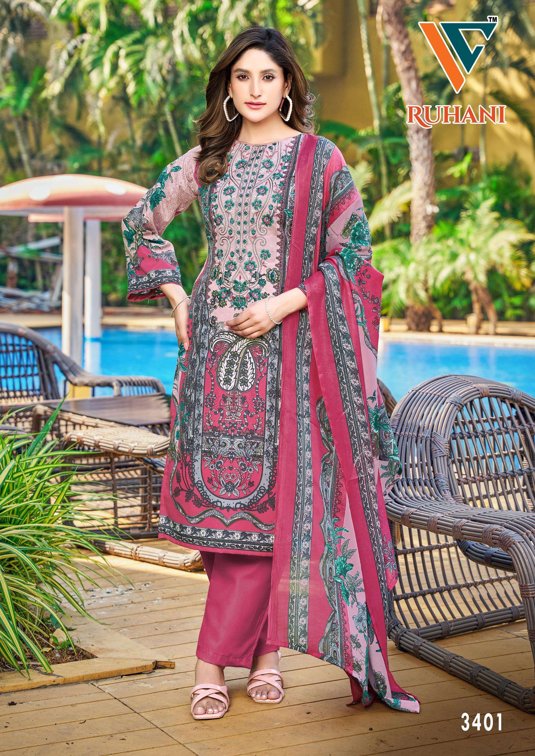 VANDANA‎ CREATION RUHANI VOL 34 COTTON DIGITAL PRINT SALWAR SUIT
