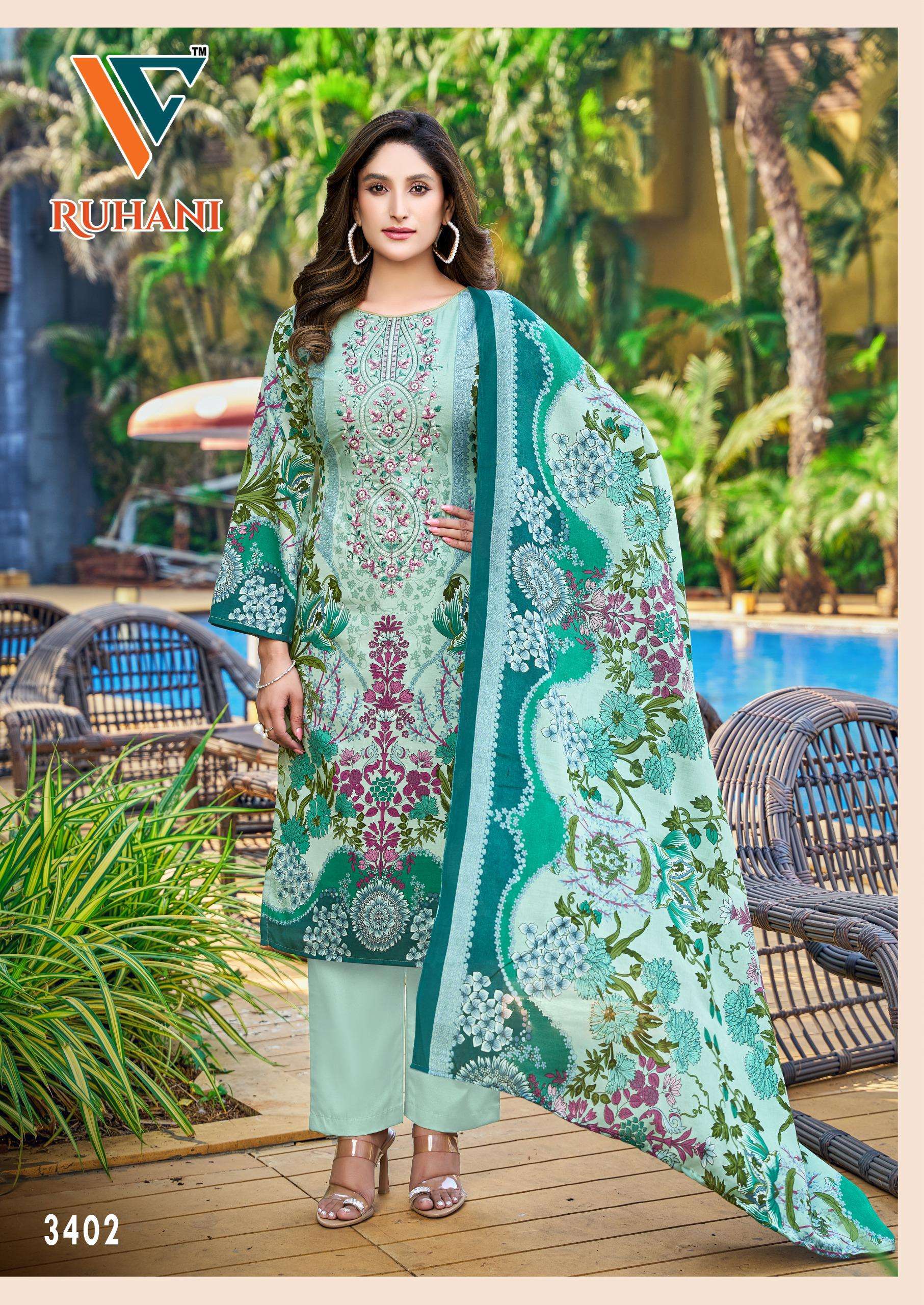 VANDANA‎ CREATION RUHANI VOL 34 COTTON DIGITAL PRINT SALWAR SUIT
