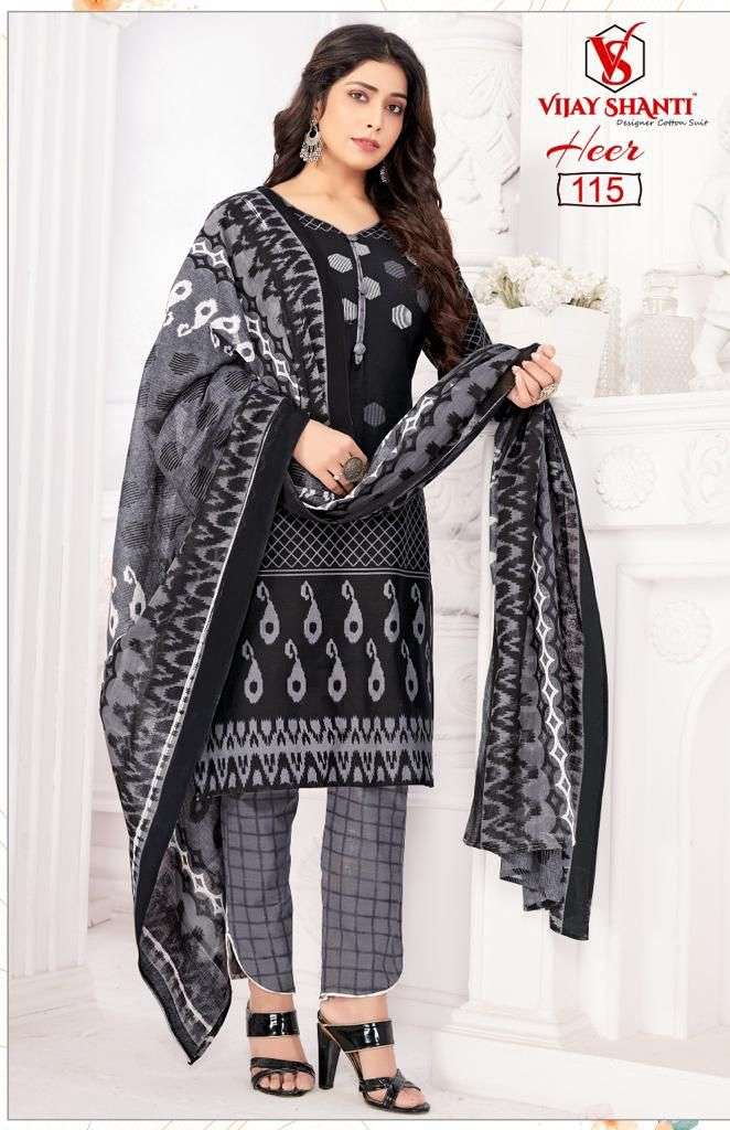 VIJAY SHANTI DRESS HEER COTTON PRINTED LADIES DRESS